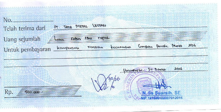 TML - Pemberian bantuan ATK kepada MUSFIKA Campaka  Periode Maret 2026